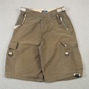 Basic Concepts Vintage Cargo Shorts Mens 32 Brown Y2K Paratrooper Skater Grunge‎